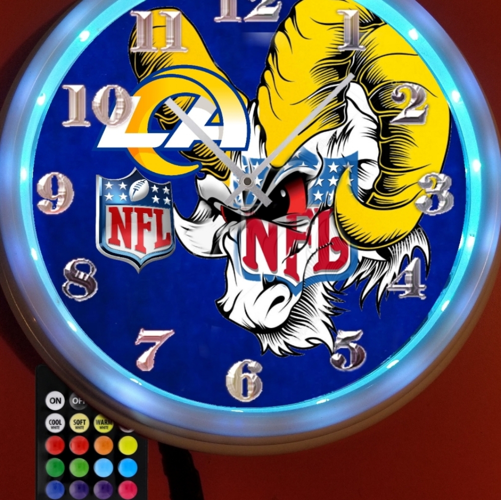 Los Angels Rams clock - Picture 4 of 4